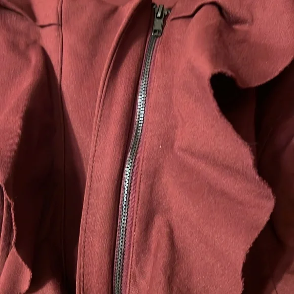 INC Women’s 0X Jacket Burgundy - Picture 4 of 6